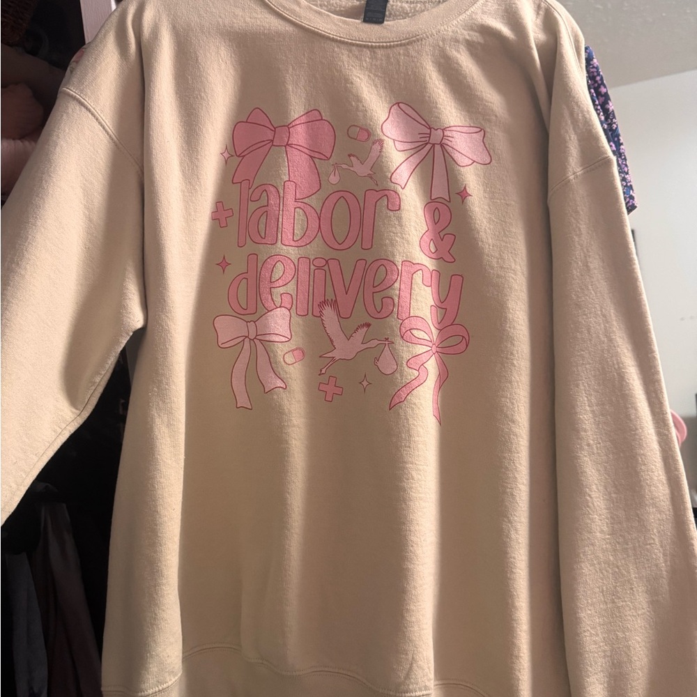 Labor and delivery nurse sweater